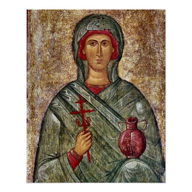 St. Anastasia of Sirmium Orthodox Christian Icon Poster (Front)