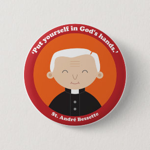 St. André Bessette 6 Cm Round Badge