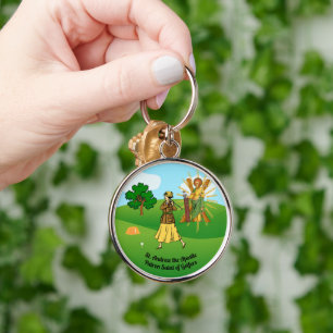 St. Andrew and Upscale Lady Golfer Key Ring