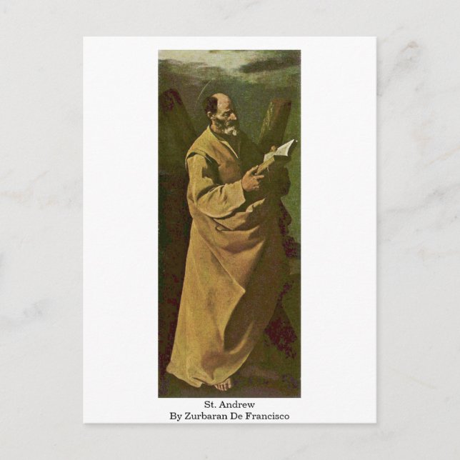 St. Andrew By Zurbaran De Francisco Postcard (Front)