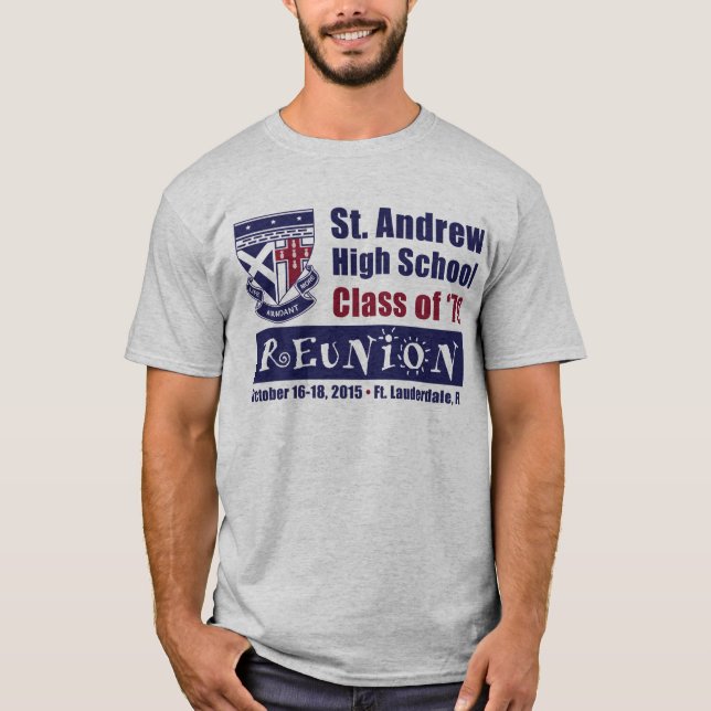 St. Andrew High School Class of 1979 Reunion T-Shirt (Front)