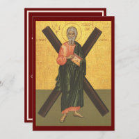 St. Andrew the Apostle icon prayer card