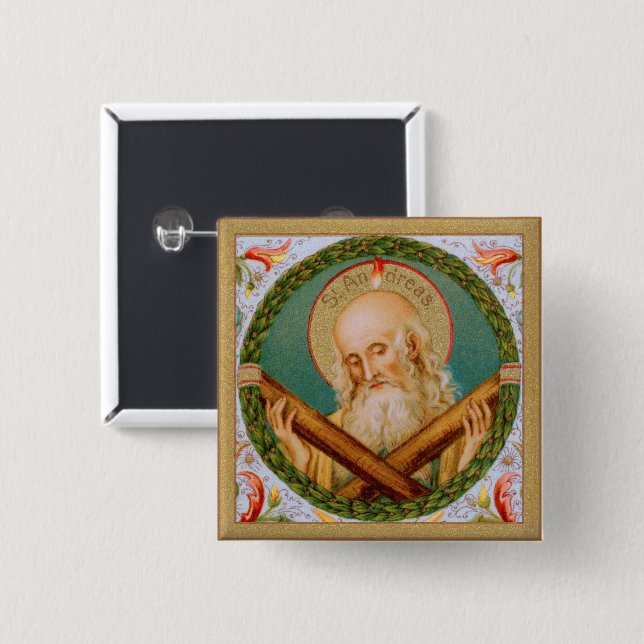 St. Andrew the Apostle (JMAS 02) 15 Cm Square Badge (Front & Back)
