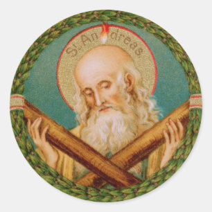 St. Andrew the Apostle (JMAS 02) Classic Round Sticker