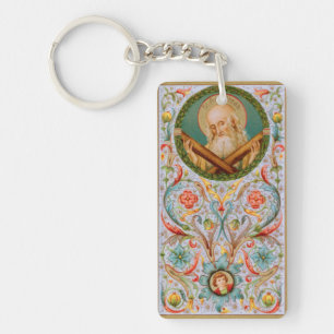 St. Andrew the Apostle (JMAS 02) Rectangular Key Ring