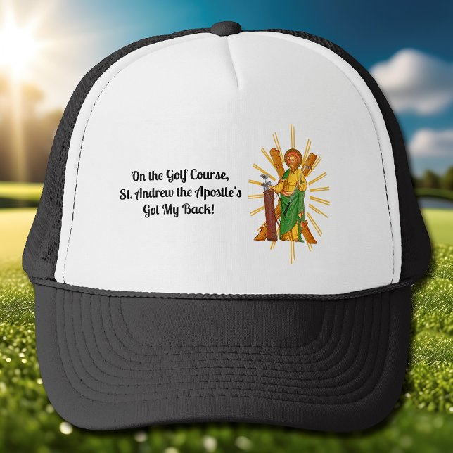 St. Andrew the Apostle, Patron of Golf, Golf Trucker Hat (Creator Uploaded)