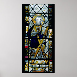 St. Andrew with Saltire Cross, British Poster