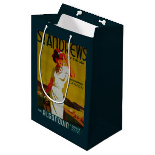 St. Andrews Algonquin Vintage PosterEurope Medium Gift Bag