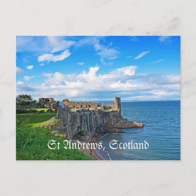 St Andrews Castle, Scotland Postcard (Front)