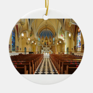 St Andrew's Catholic Church Roanoke Virginia Ceramic Tree Decoration