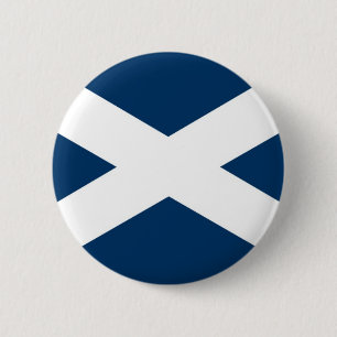 St Andrews Cross 6 Cm Round Badge