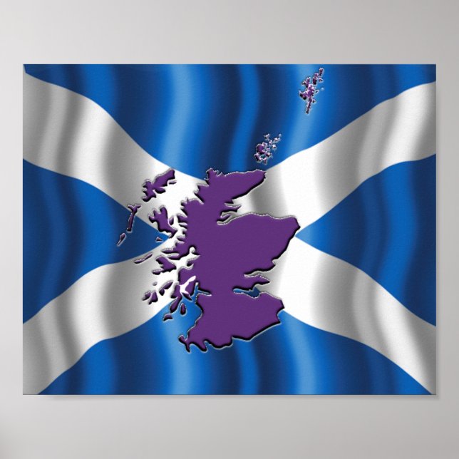 St Andrew's Flag (Saltire) poster (Front)