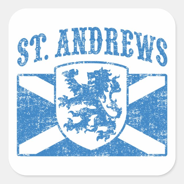 St. Andrews Scotland Square Sticker (Front)