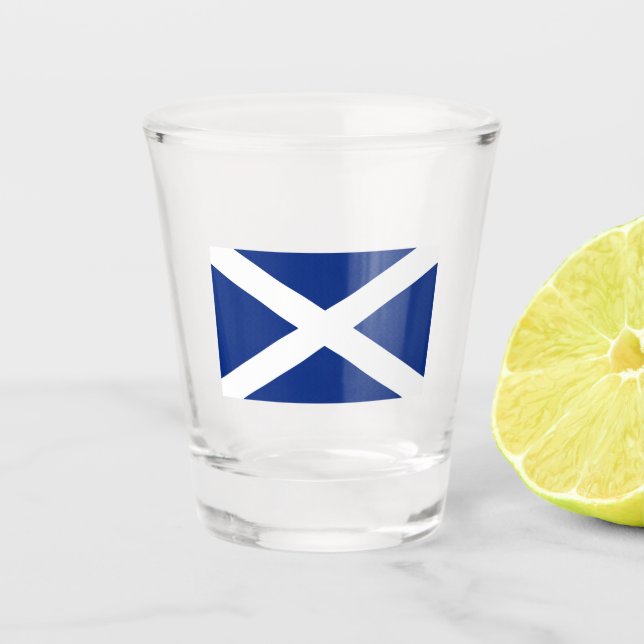 St. Andrews Scottish Flag Shot Glass (Front)