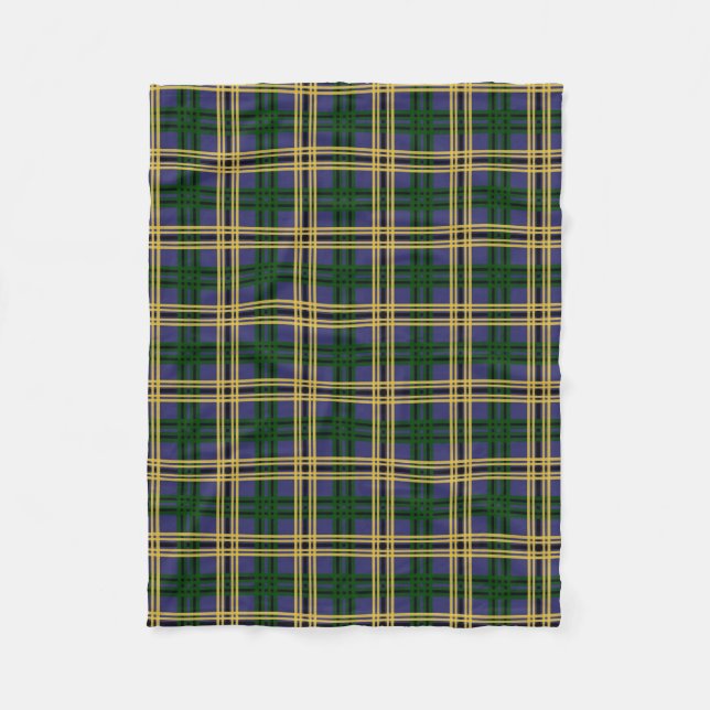 St. Andrews University Tartan Fleece Blanket (Front)