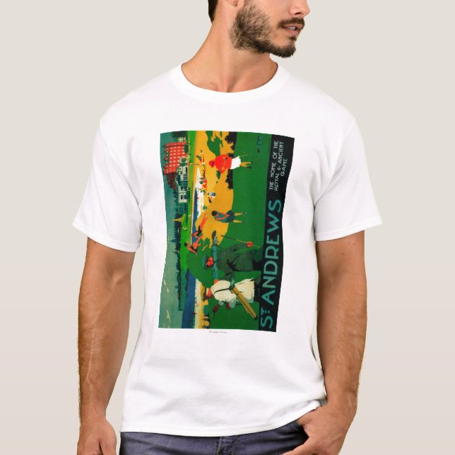 St. Andrews Vintage PosterEurope T-Shirt (Front)