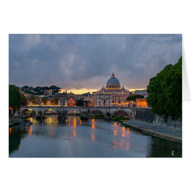 St. Angelo Bridge, St. Peter's Basilica, Rome (Front Horizontal)