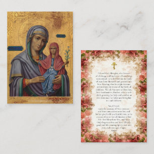 St. Anna and the Theotokos Pregnancy Prayer Card