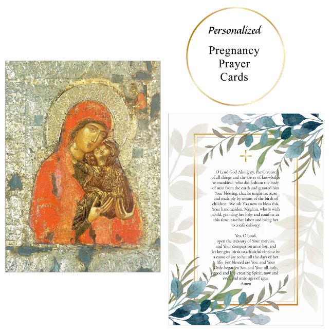 St. Anna and the Theotokos Pregnancy Prayer Card (Creator Uploaded)
