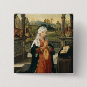 St.Anne Conceiving the Virgin 15 Cm Square Badge