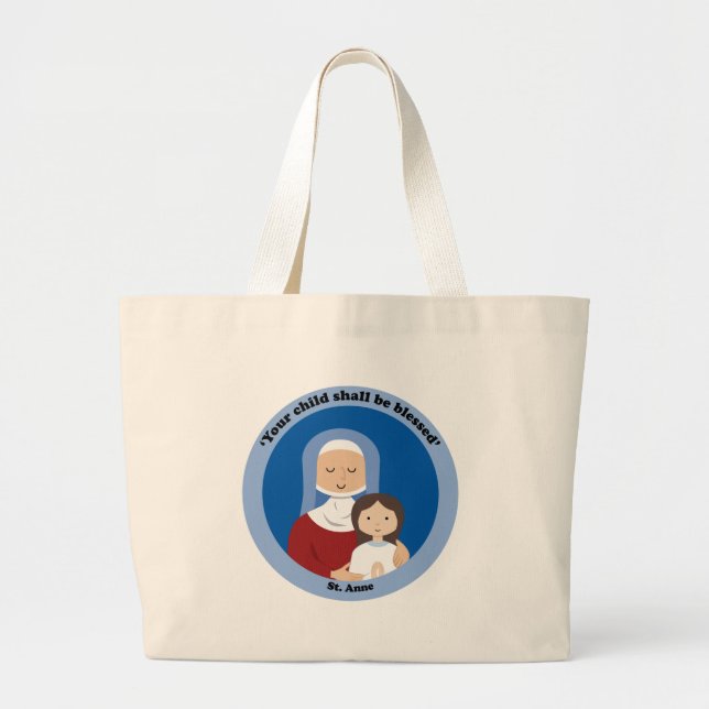 St. Anne Large Tote Bag (Front)