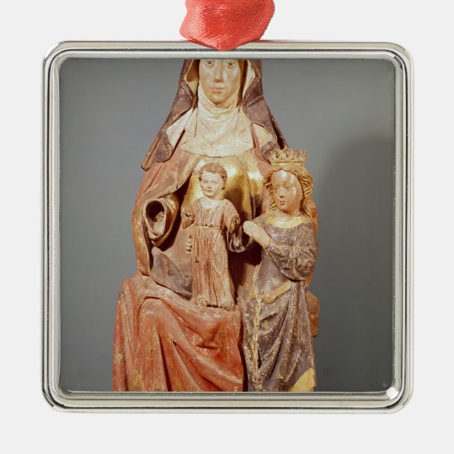 St. Anne, the Virgin and Child, Metal Tree Decoration (Front)