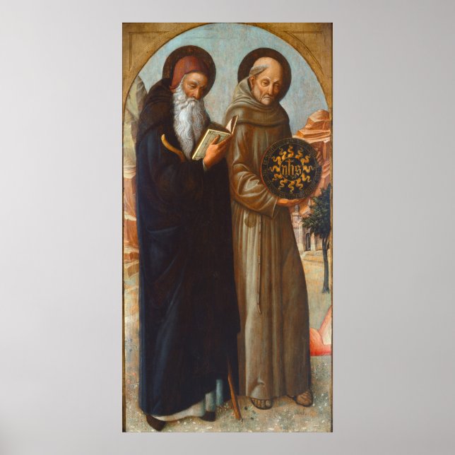 St. Anthony Abbot - Jacopo Bellini Fine Art Poster (Front)