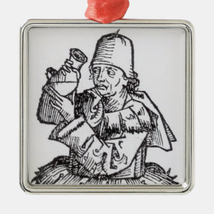 St. Anthony  from 'Liber Chronicarum' Metal Tree Decoration