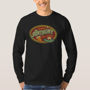 St Anthony Great Abbot Patron Saint Farmers Retro T-Shirt
