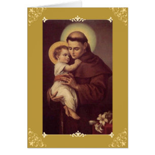 St. Anthony Greeting/Note Card w/prayer