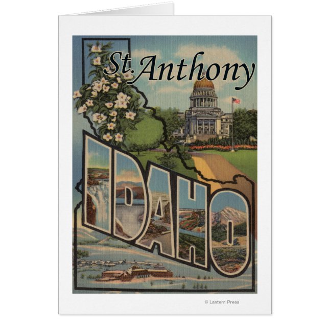 St. Anthony, Idaho - Large Letter Scenes (Front)