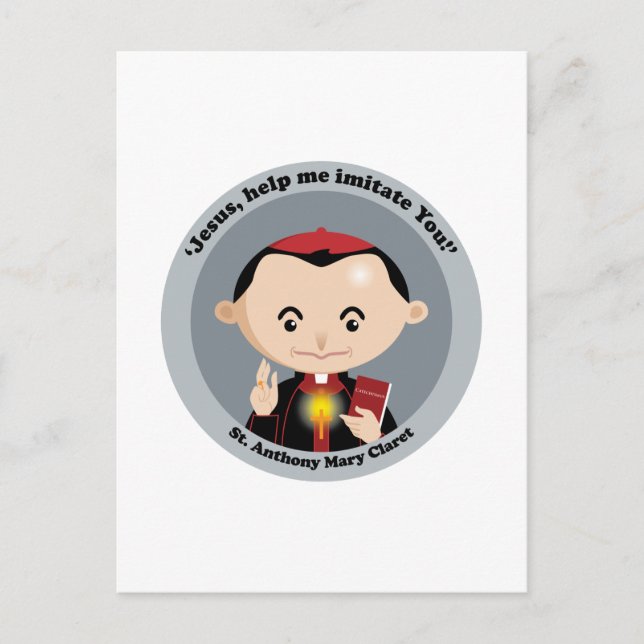 St. Anthony Mary Claret Postcard (Front)