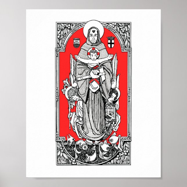 St. Anthony of Padua 8" x 10" Print (Front)