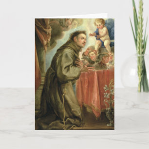 St. Anthony of Padua adoring the Christ Child Card