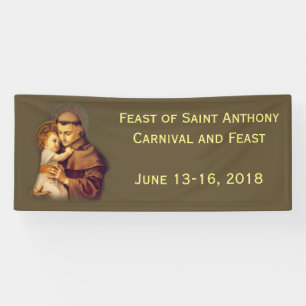 St. Anthony of Padua Baby Jesus Banner