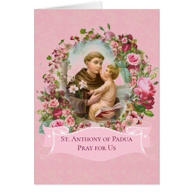 St. Anthony of Padua Baby Jesus Roses (Front)
