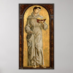 St. Anthony of Padua Reading Poster
