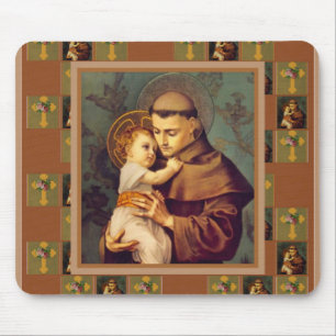 St. Anthony of Padua with Baby Jesus Mouse Pad