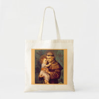 St. Anthony of Padua with Baby Jesus Tote Bag