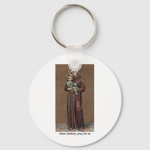 St. Anthony Pray For Us Key Ring
