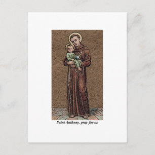 St. Anthony Pray For Us Postcard