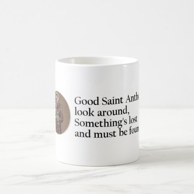 St. Anthony Prayer Coffee Mug (Center)