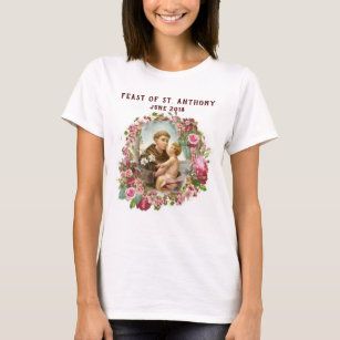 St. Anthony Red and Pink Roses T-Shirt