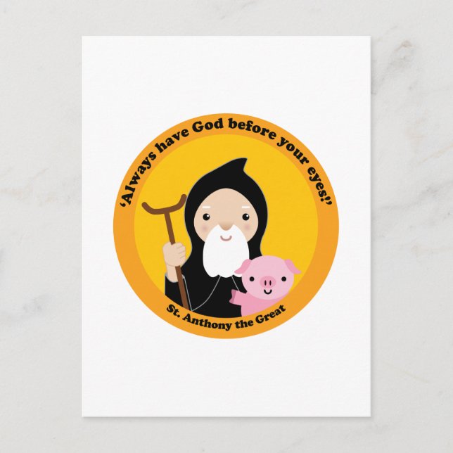 St. Anthony the Great Postcard (Front)
