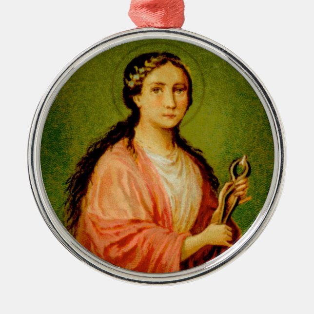 St. Apollonia (BLA 001) Metal Tree Decoration (Front)