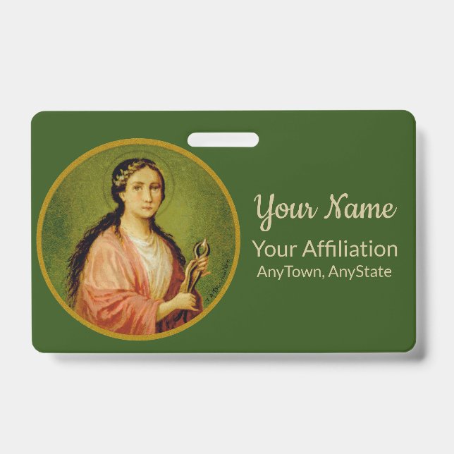 St. Apollonia (BLA 001, Style 1) ID Badge (Front)