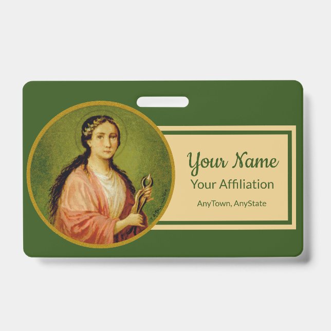 St. Apollonia (BLA 001, Style 2) ID Badge (Front)