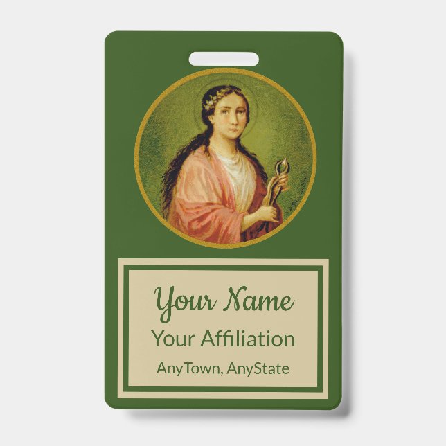 St. Apollonia (BLA 001, Style 3) ID Badge (Front)