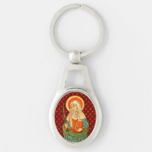 St. Apollonia (VVP 001) Oval Charm Key Ring