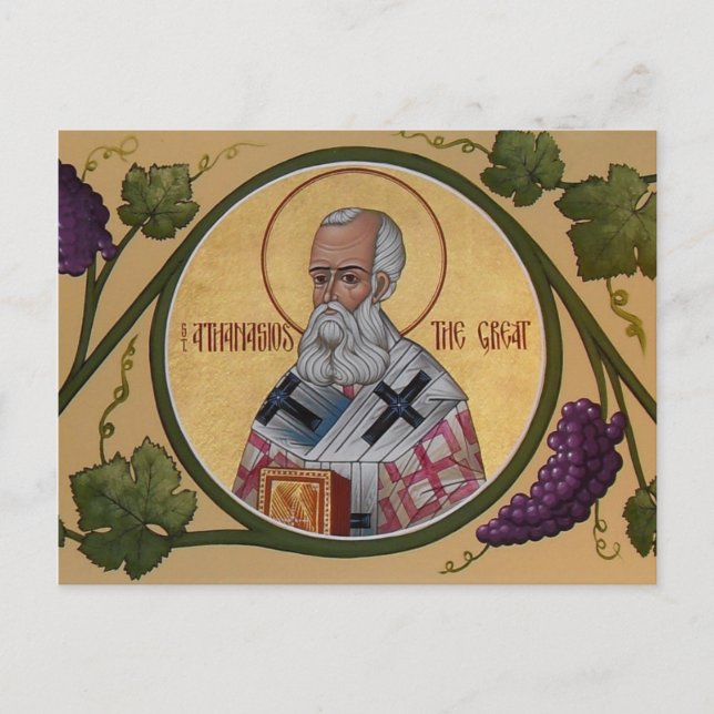 St. Athanasios Prayer Card (Front)
